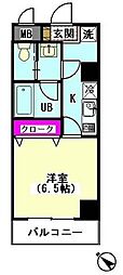 ハイネスエイト 1Kの間取図画像