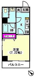 ハイネスエイト 1Kの間取図画像