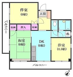 ヤギビル 3DKの間取図画像