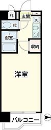 ロアールハイツ ワンルームの間取図画像