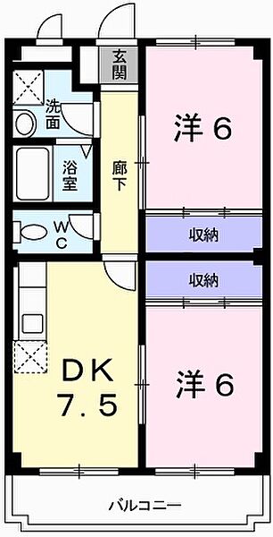 アドニス 302｜兵庫県姫路市西今宿２丁目(賃貸マンション2DK・3階・48.50㎡)の写真 その2
