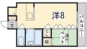 ロッキーコート　ナカヤ 803 ｜ 兵庫県姫路市南条（賃貸マンション1K・8階・24.71㎡） その2