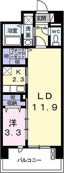 クレール姫路 603｜兵庫県姫路市船橋町５丁目(賃貸マンション1LDK・6階・43.94㎡)の写真 その2