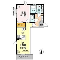 アズール 303 ｜ 兵庫県姫路市大津区天神町２丁目（賃貸アパート1LDK・3階・40.43㎡） その2