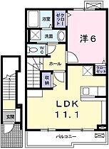 Ｋ＆ＹI 203 ｜ 兵庫県姫路市北平野１丁目（賃貸アパート1LDK・2階・46.09㎡） その2