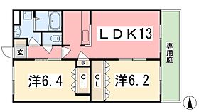 ホワイトベル 102 ｜ 兵庫県たつの市揖保川町正條（賃貸アパート2LDK・1階・57.33㎡） その2