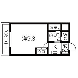 クオリティ21広畑 1Kの間取図画像