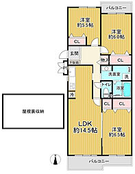 20.12m2の屋根裏収納付き!