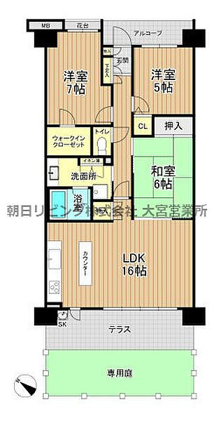 間取りを拡大表示