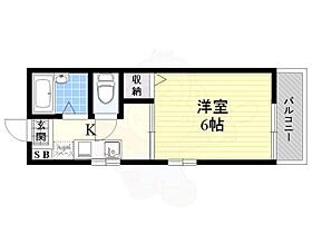 大阪府高槻市奈佐原２丁目（賃貸アパート1K・1階・22.00㎡） その2