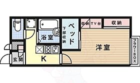 大阪府高槻市安満西の町（賃貸アパート1K・1階・21.81㎡） その2