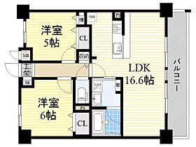 大阪府高槻市上土室６丁目（賃貸マンション2LDK・3階・60.05㎡） その2