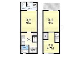JR東海道・山陽本線 島本駅 徒歩5分の賃貸一戸建て 1階3DKの間取り