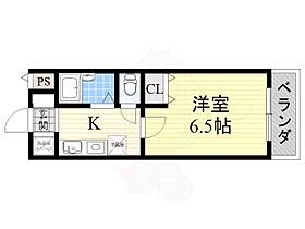 大阪府高槻市上田辺町2番3号（賃貸マンション1K・4階・22.63㎡） その2