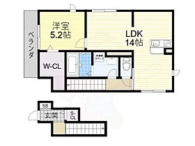 大阪府高槻市塚原４丁目（賃貸アパート1LDK・2階・54.40㎡） その2