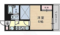 JR東海道・山陽本線 摂津富田駅 徒歩14分の賃貸アパート 1階1Kの間取り
