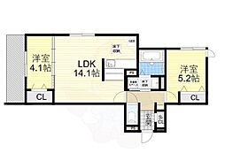 間取図画像 2LDK