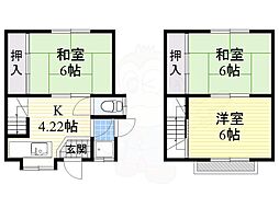 中谷借家2戸一C・D