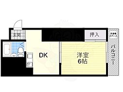 臼井ビル 1DKの間取図画像