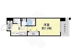 MASUno茨木 1Kの間取図画像