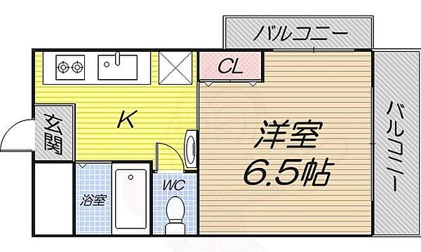 m-court ｜大阪府大阪市阿倍野区阪南町７丁目(賃貸マンション1K・5階・25.00㎡)の写真 その2