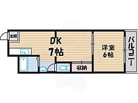 橘マンション 402 ｜ 大阪府大阪市東住吉区田辺３丁目（賃貸マンション1DK・3階・27.50㎡） その2