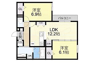 セジュールコートあびこ  ｜ 大阪府大阪市住吉区苅田３丁目4番8号（賃貸アパート2LDK・3階・61.79㎡） その2