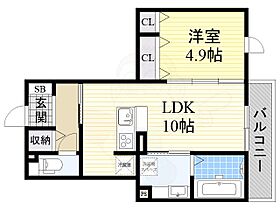 大阪府大阪市東住吉区住道矢田１丁目21番4号（賃貸アパート1LDK・3階・40.26㎡） その2