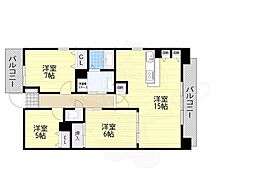 メゾンミヤビ 3LDKの間取図画像