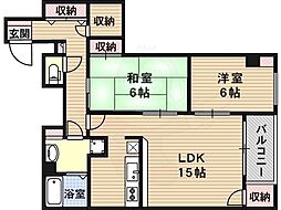 パラディ西田辺 1階/101
