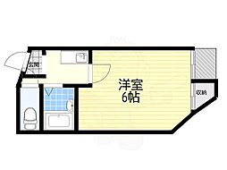 EST長居西 1Kの間取図画像