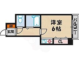 アヴァンセ播磨町 ワンルームの間取図画像