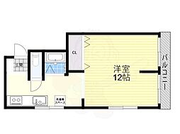 マンションエイト 1LDKの間取図画像