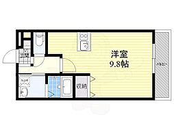 ジーメゾン墨江 ワンルームの間取図画像