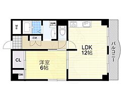 ドエルレーベン 1LDKの間取図画像