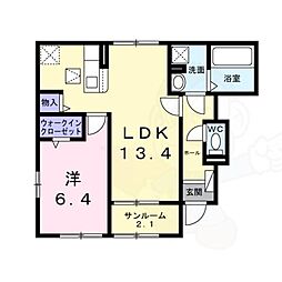 照ケ丘矢田2丁目アパート 1階/-