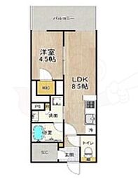 THEPHOERMETENNOJIEAST 1LDKの間取図画像