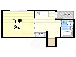 ローレックスマンション 1Kの間取図画像