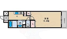 プライムタワー西今川 1Kの間取図画像