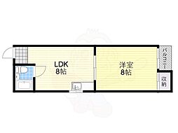 ハイムエルザ 1LDKの間取図画像
