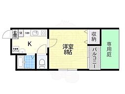 メゾンドマルコ 1Kの間取図画像