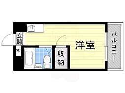 エクセルオリオノ ワンルームの間取図画像