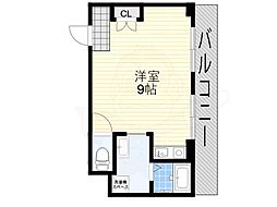 レガーレ長居公園 ワンルームの間取図画像