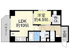 クラシスト播磨町 1LDKの間取図画像