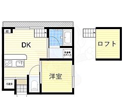 セントピア我孫子 1DKの間取図画像