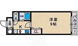 アロース我孫子東 1Kの間取図画像