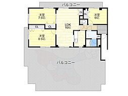 オリオノハイム2 3LDKの間取図画像