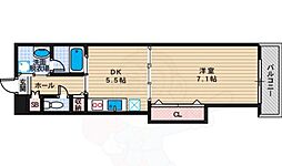 ラヴェニール 1DKの間取図画像