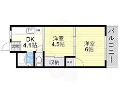 万代ハイツ長居 3階