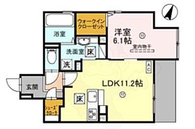 ユニヴェール千里中央  ｜ 大阪府豊中市上新田２丁目（賃貸アパート1LDK・1階・45.43㎡） その2